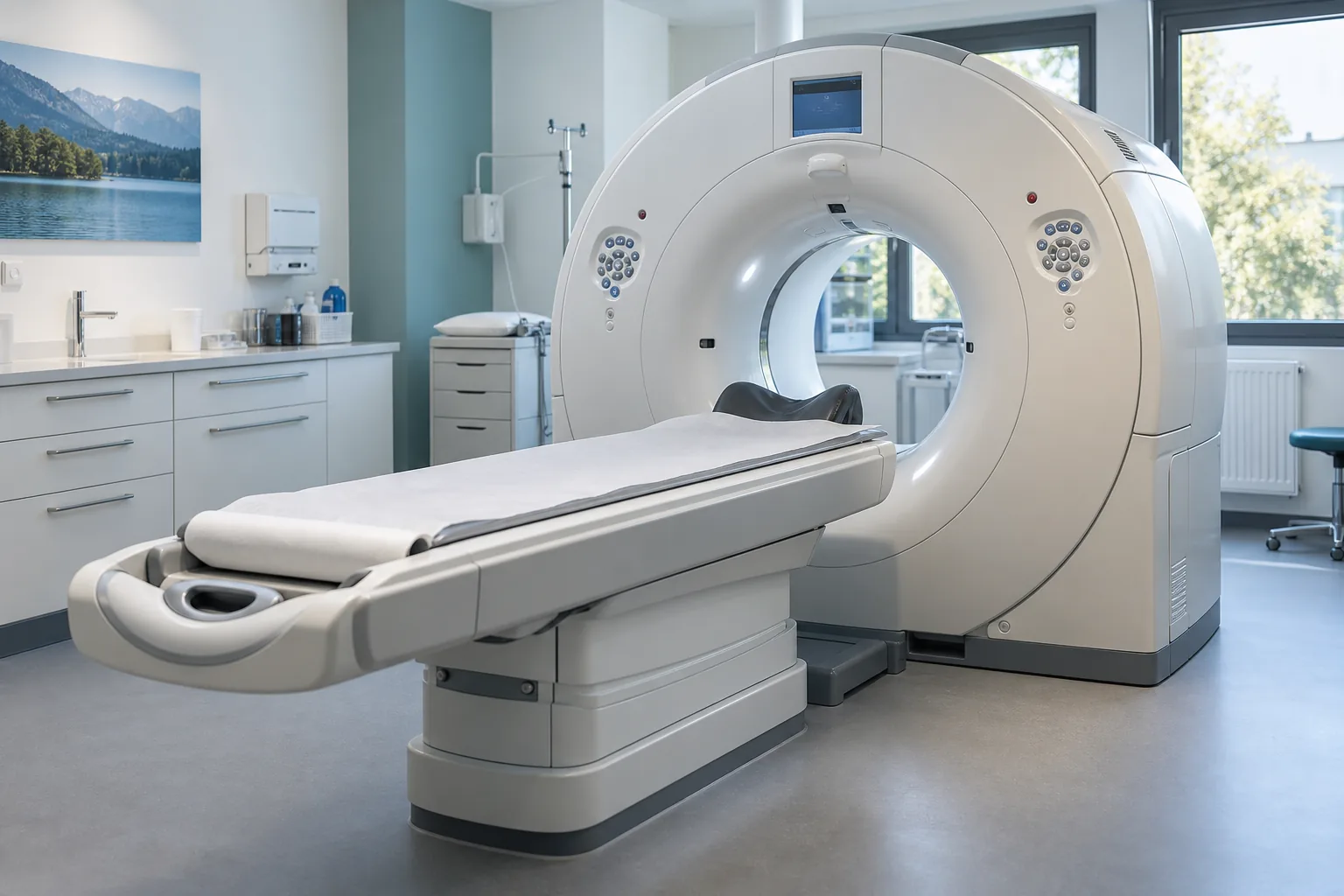 Computertomograf für eine Niedrigdosis-CT-Untersuchung